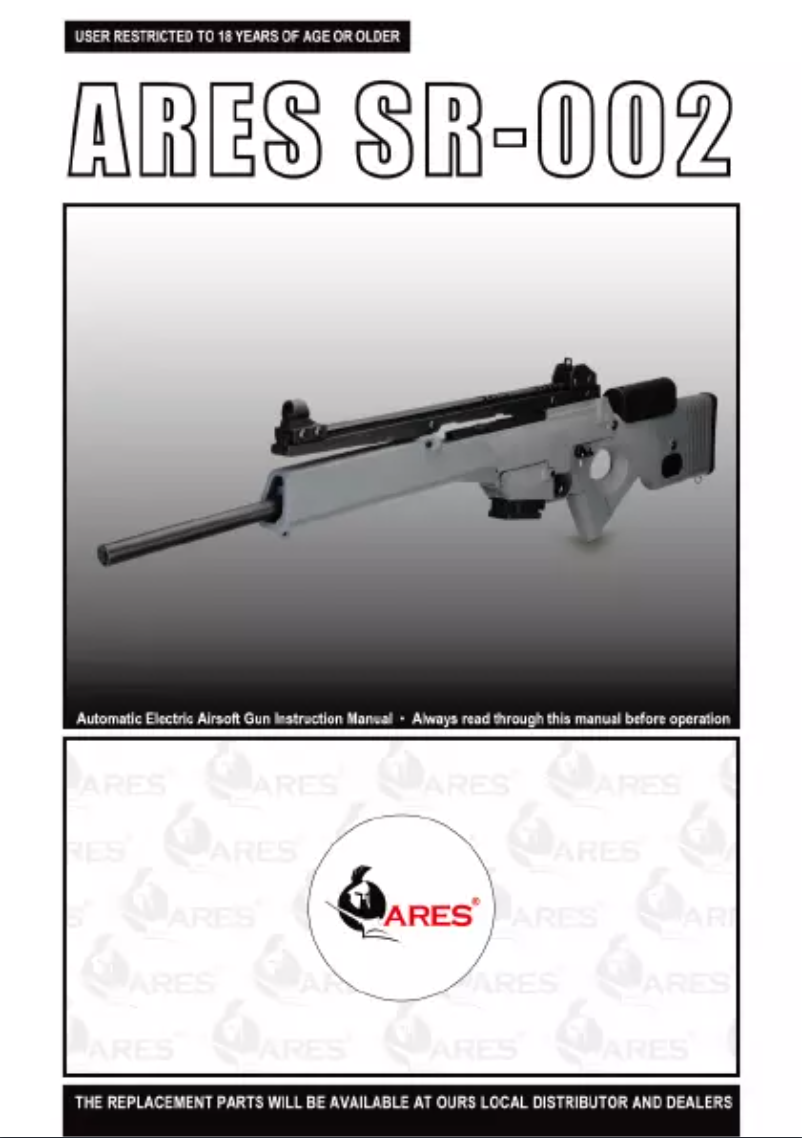 Page 1 de la notice Manuel utilisateur Ares SR-002