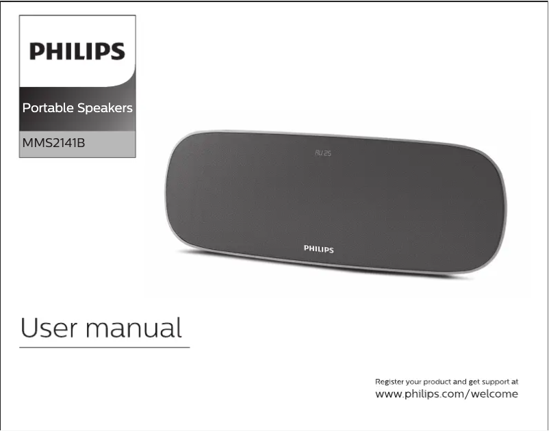 Page 1 de la notice Manuel utilisateur Philips MMS2141B