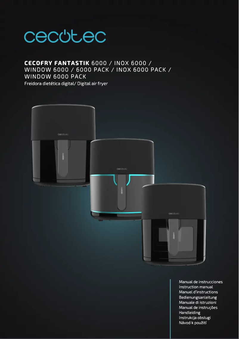 Image de la première page du manuel de l'appareil Cecofry Fantastik 6500