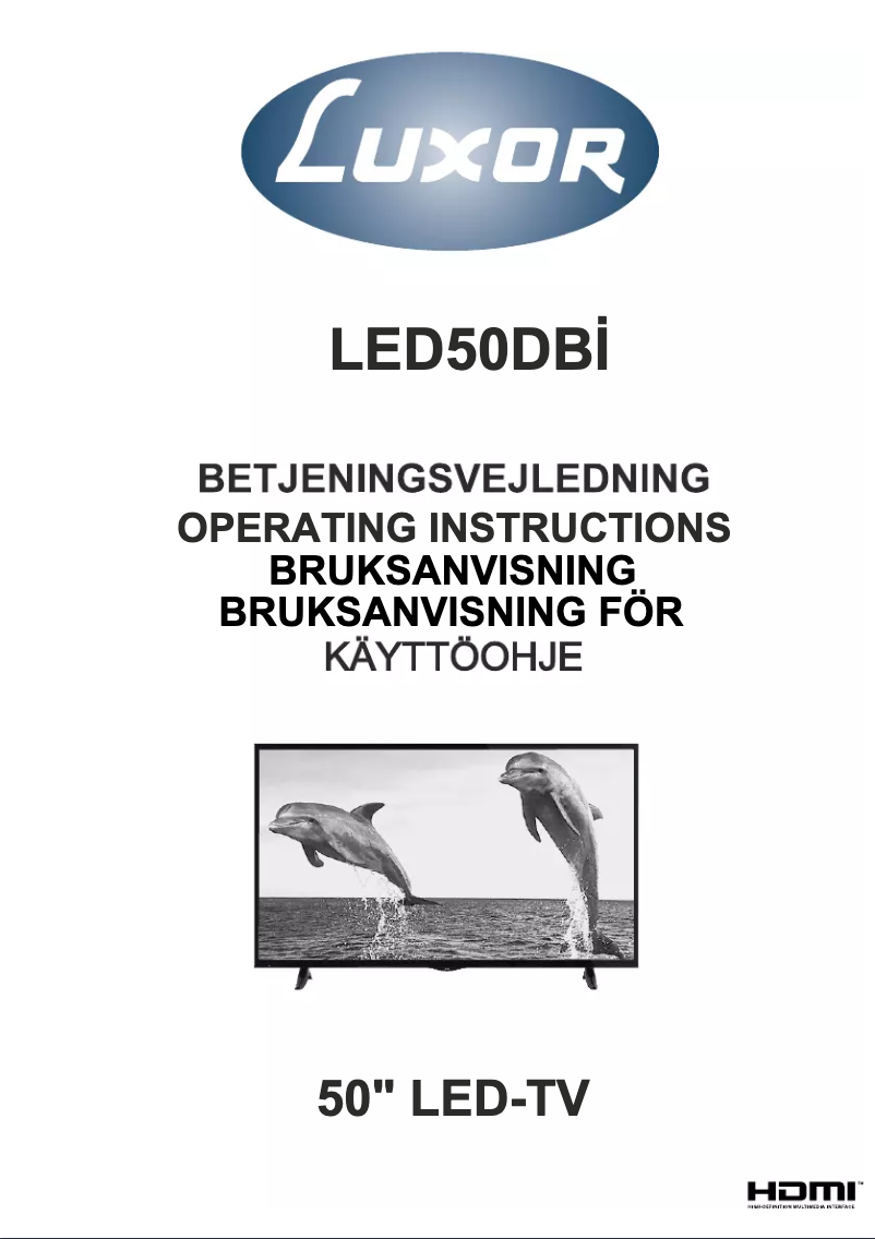 Image de la première page du manuel de l'appareil LED50DBI