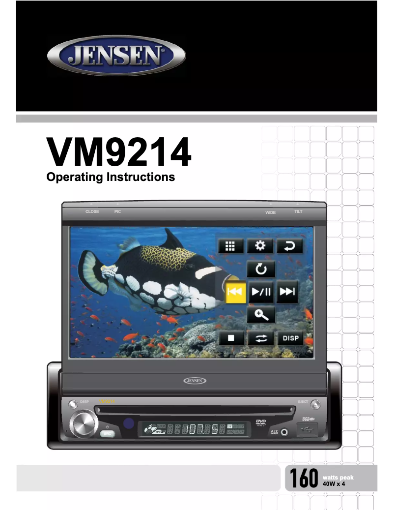 Image de la première page du manuel de l'appareil VM9214R