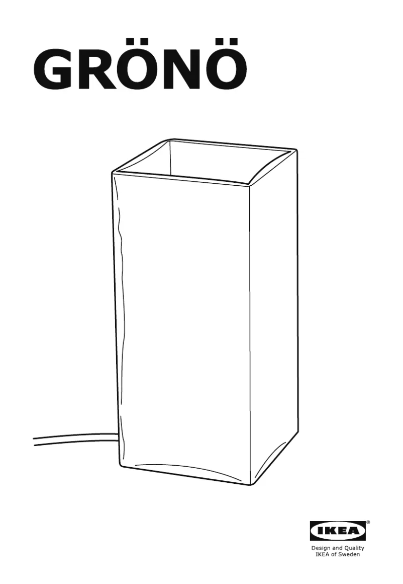 Image de la première page du manuel de l'appareil GRÖNÖ 303.650.22