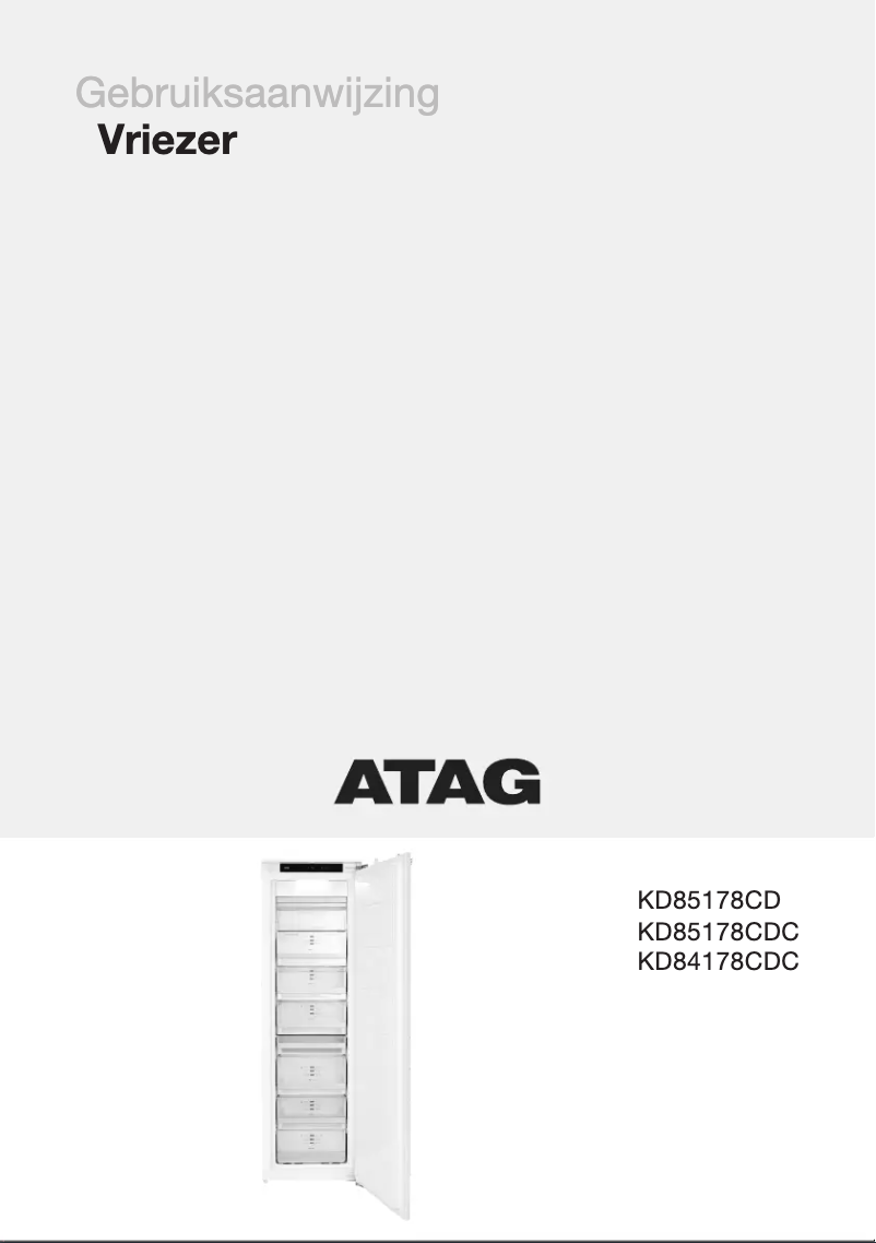 Page 1 de la notice Manuel utilisateur Atag KD85178CD