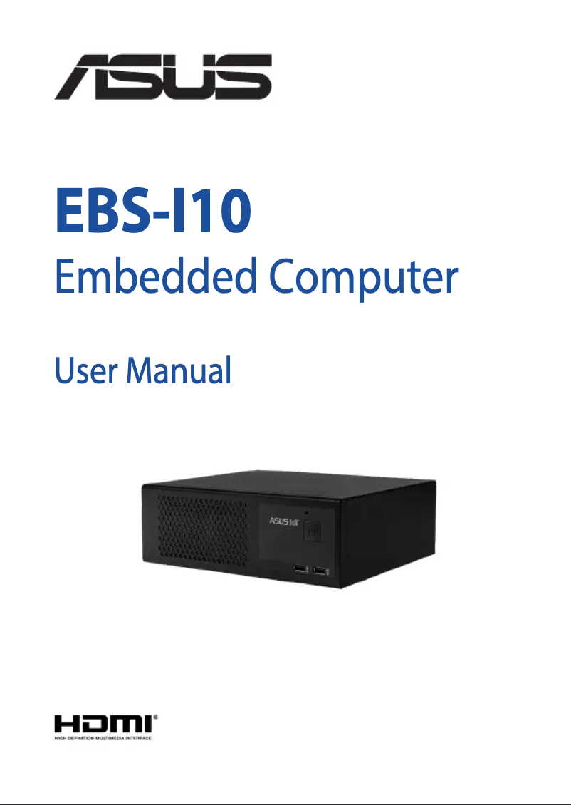Page 1 de la notice Manuel utilisateur Asus EBS-I10