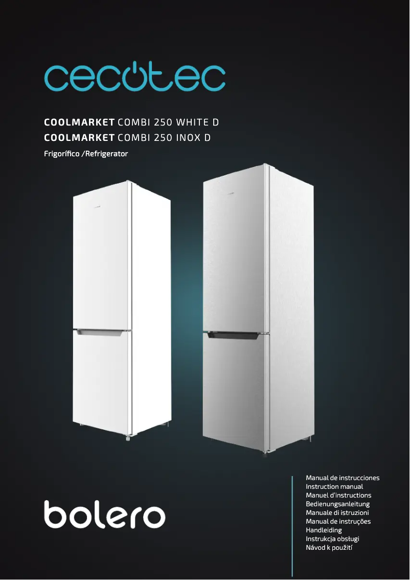 Image de la première page du manuel de l'appareil Bolero Coolmarket Combi 250
