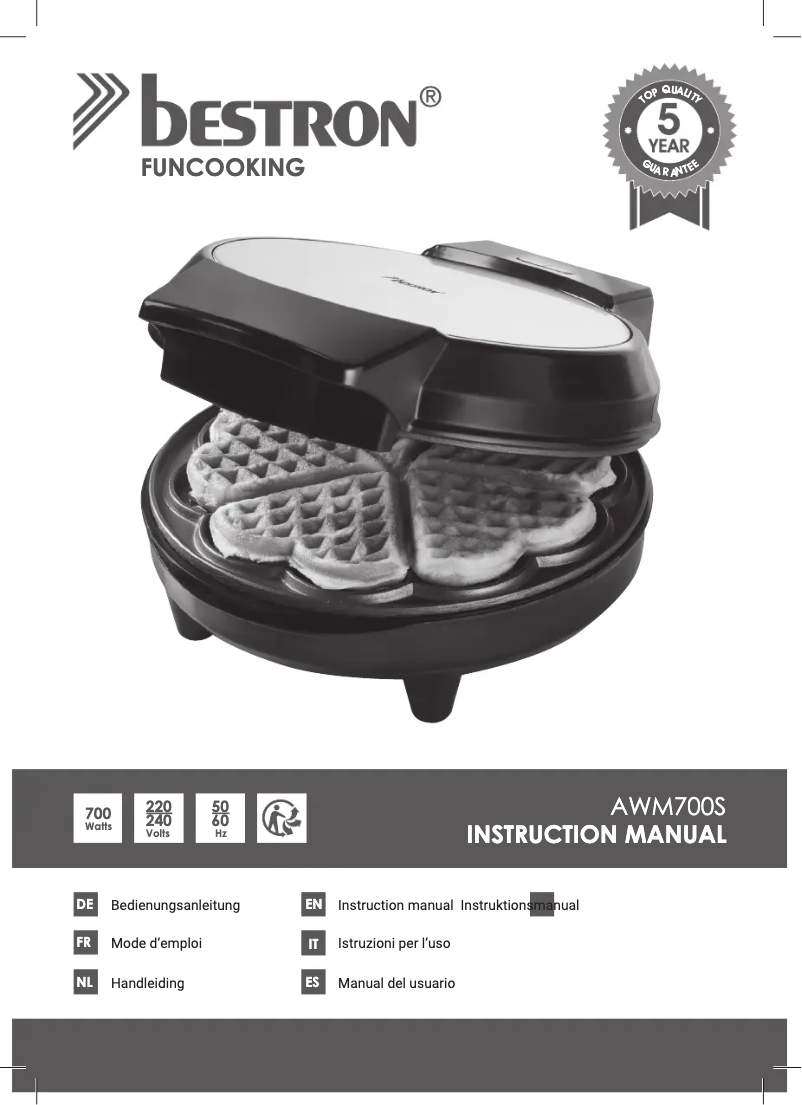 Image de la première page du manuel de l'appareil AWM700S