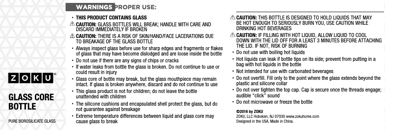 Page 1 de la notice Manuel utilisateur Zoku ZK128