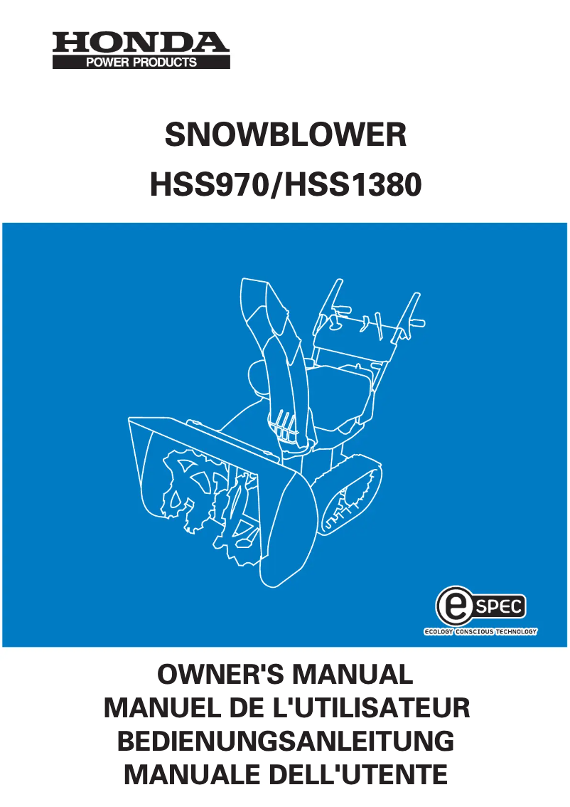Image de la première page du manuel de l'appareil HSS1380A
