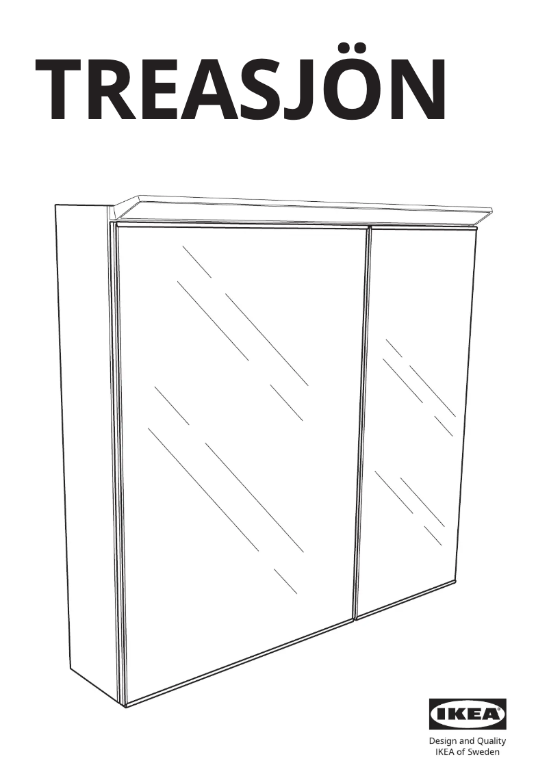 Page 1 de la notice Manuel utilisateur Ikea TREASJÖN 705.800.53