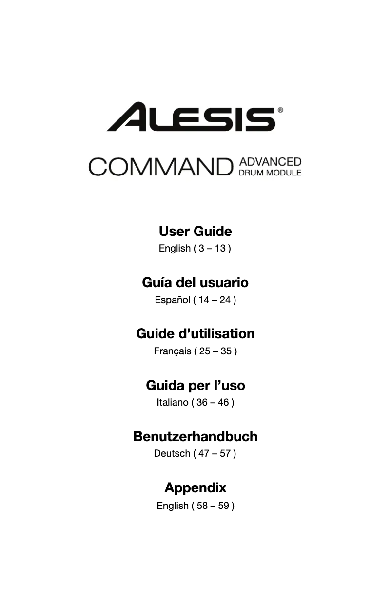 Image de la première page du manuel de l'appareil Command Mesh Kit