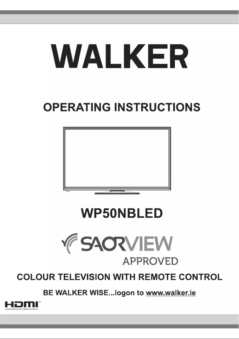 Page n°1 - Manuel utilisateur Walker WP50NBLED