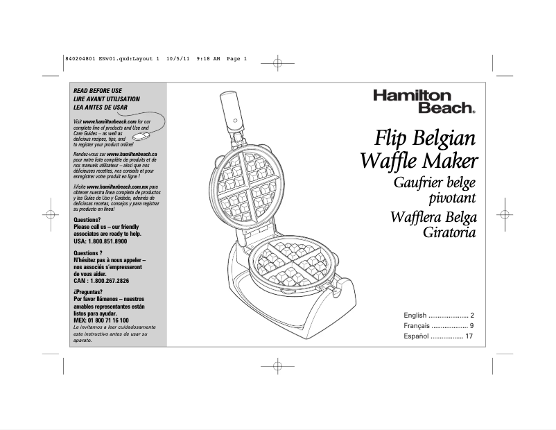 Image de la première page du manuel de l'appareil Durathon 26133