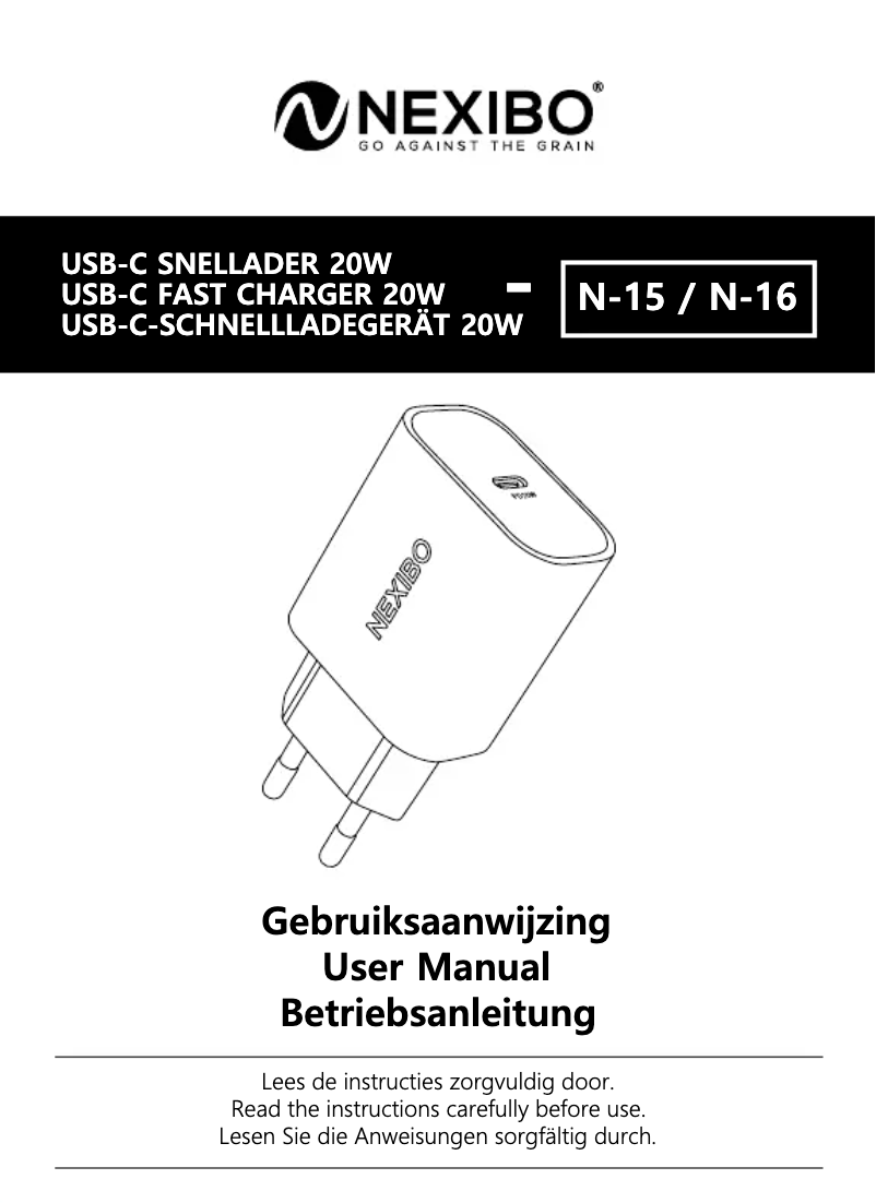 Page n°1 - Manuel utilisateur Nexibo N-15