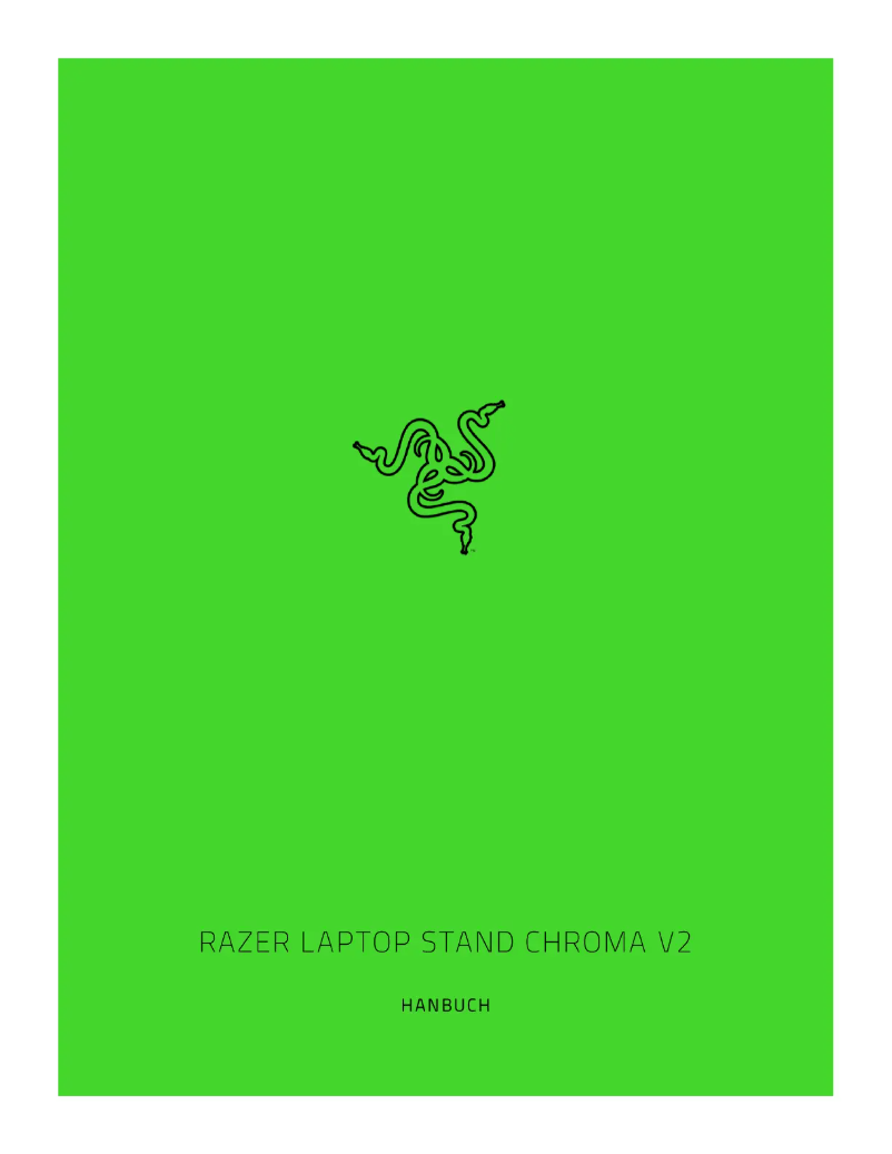 Page 1 de la notice Manuel utilisateur Razer Laptop Stand Chroma V2