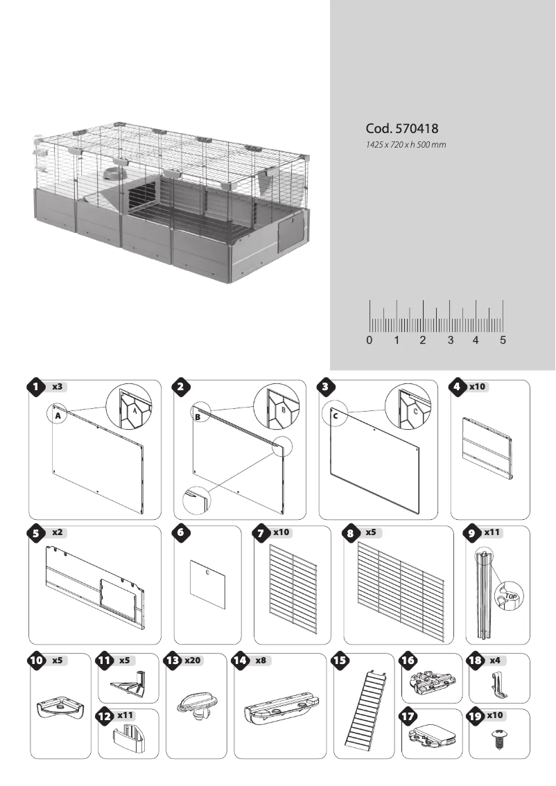 Page 1 de la notice Manuel utilisateur Ferplast Multipla Maxi