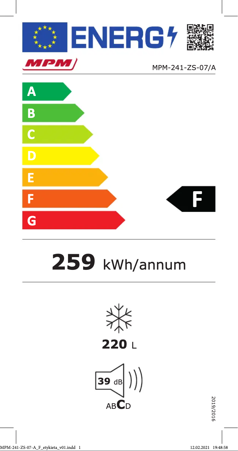 Image de la première page du manuel de l'appareil MPM-241-ZS-07/A