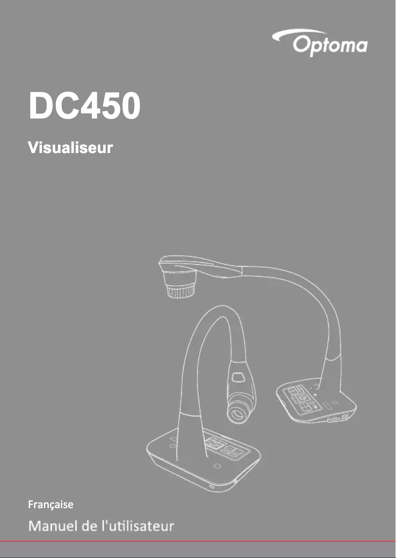 Image de la première page du manuel de l'appareil DC450