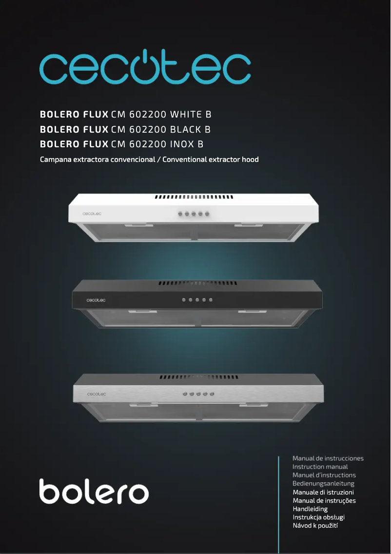 Image de la première page du manuel de l'appareil Flux CM 603500