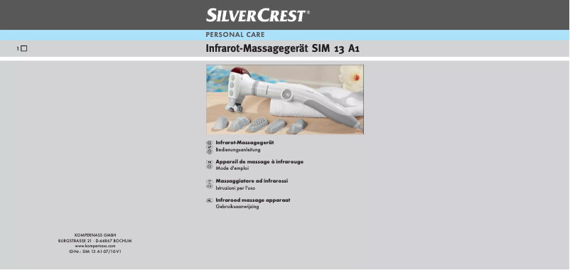 Image de la première page du manuel de l'appareil SilverCrest SIM 13 A1