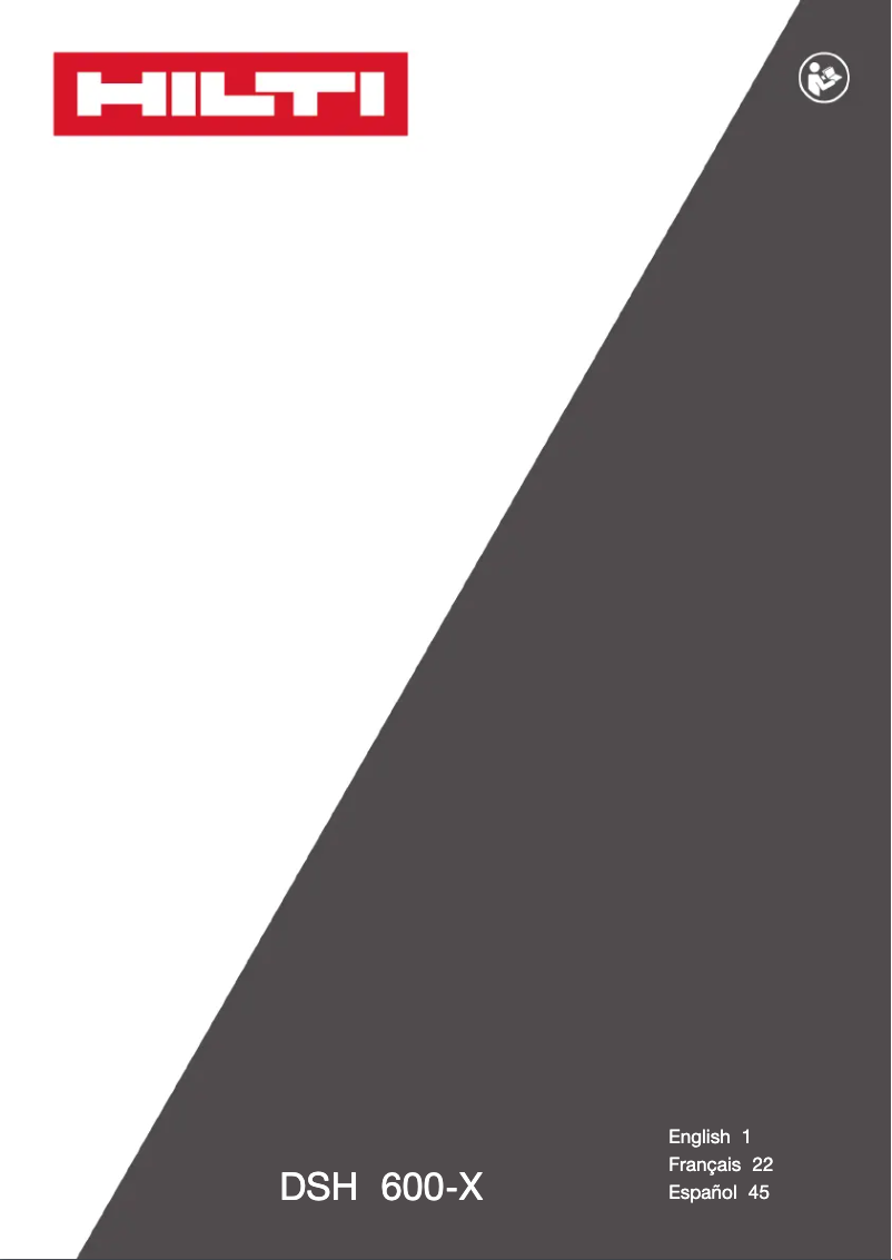 Image de la première page du manuel de l'appareil DSH 600-X