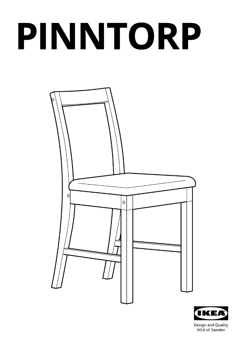 Image de la première page du manuel de l'appareil PINNTORP 005.294.83