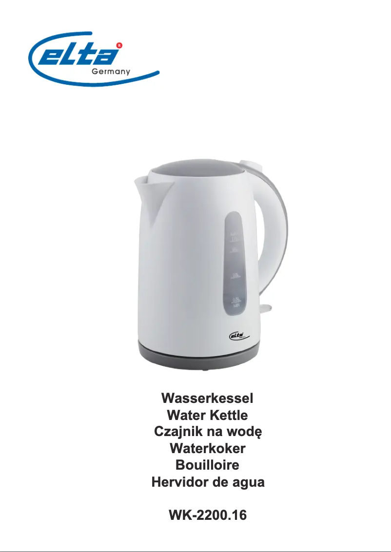 Page 1 de la notice Manuel utilisateur Elta WK-2200.16