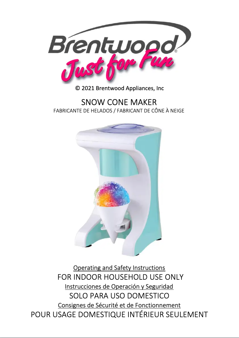 Page n°1 - Manuel utilisateur Brentwood TS-1420BL