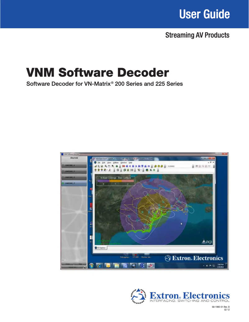 Page 1 de la notice Manuel utilisateur Extron VNM Software Decoder