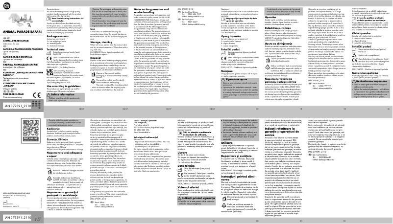 Page 1 de la notice Manuel utilisateur Playtive IAN 379391