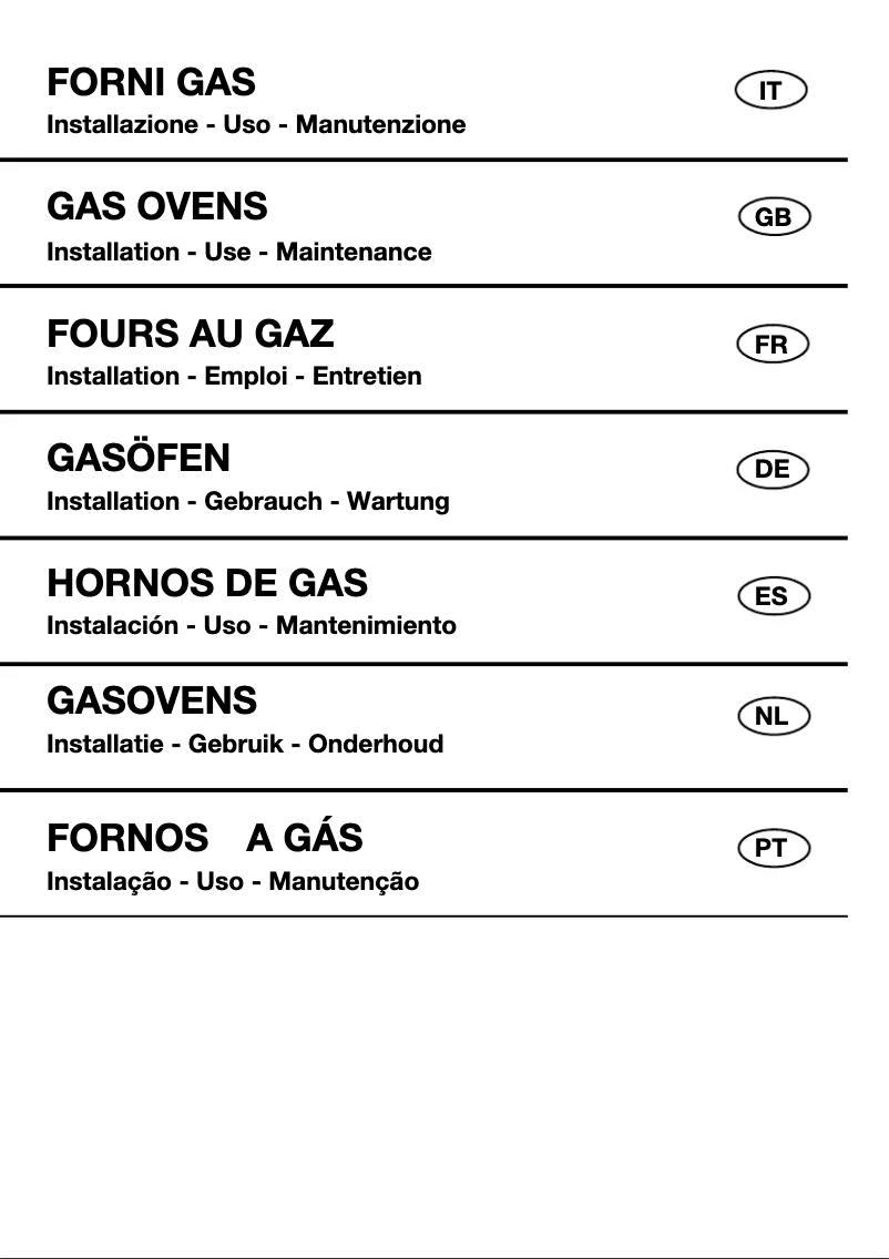 Page 1 de la notice Manuel utilisateur Candy FLG 202/1 X