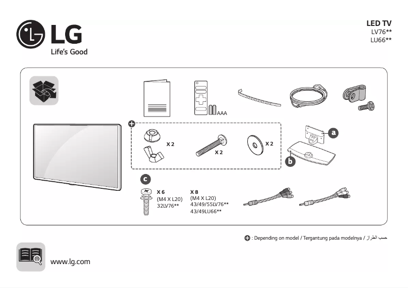 Página 1 del manual Manual de usuario LG 43LV761H