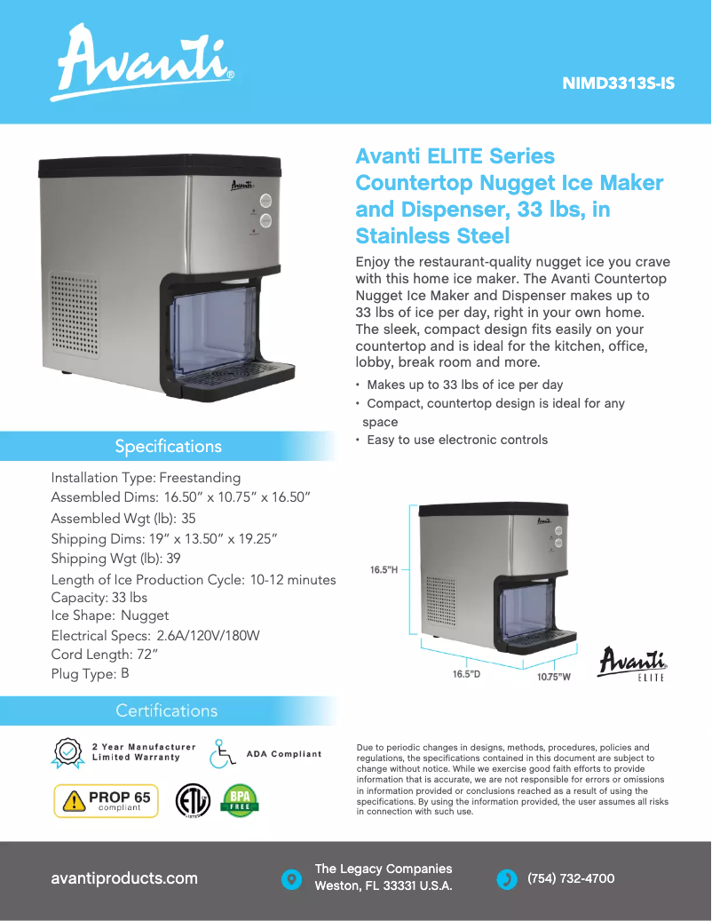 Image de la première page du manuel de l'appareil NIMD3314BS-IS