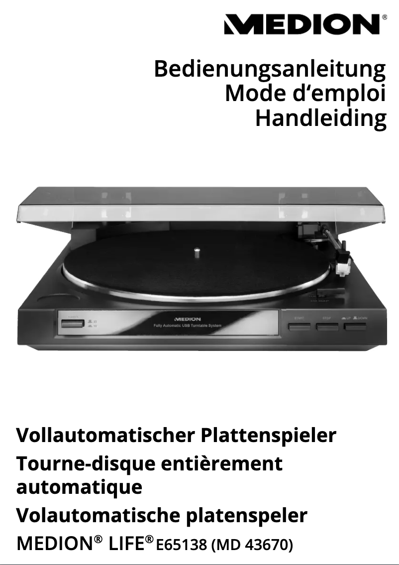 Page 1 de la notice Manuel utilisateur Medion LIFE E65138 (MD 43670)