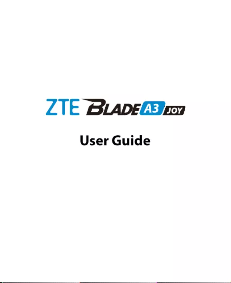 Page 1 de la notice Manuel utilisateur ZTE Blade A3 Joy