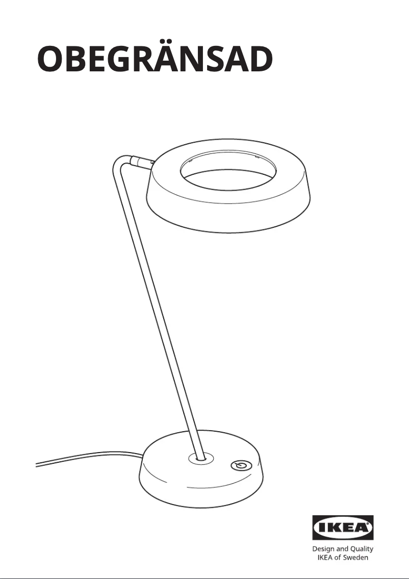 Image de la première page du manuel de l'appareil OBEGRÄNSAD 405.262.70