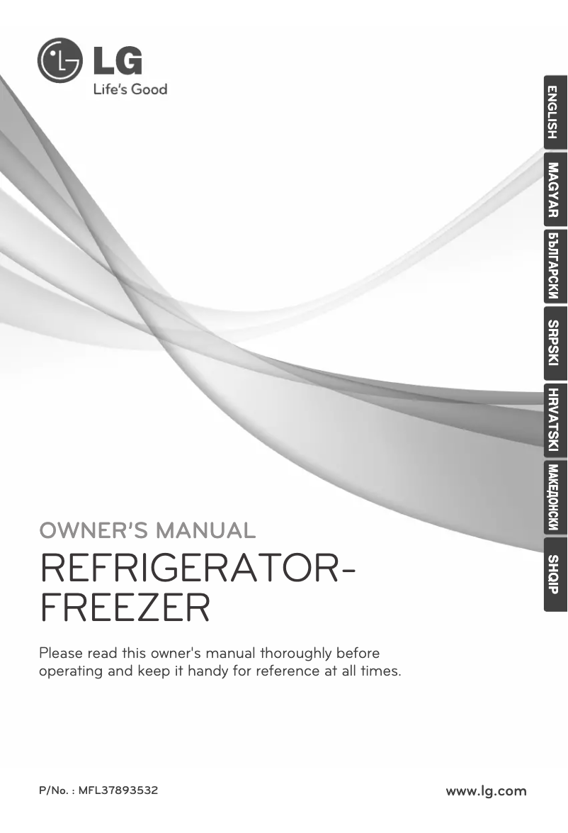 Page n°1 - Manuel utilisateur LG GR-B652YTSK