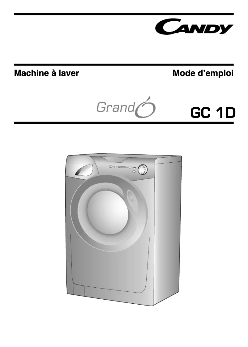 Page n°1 - Manuel utilisateur Candy GC 7411DS/1-47