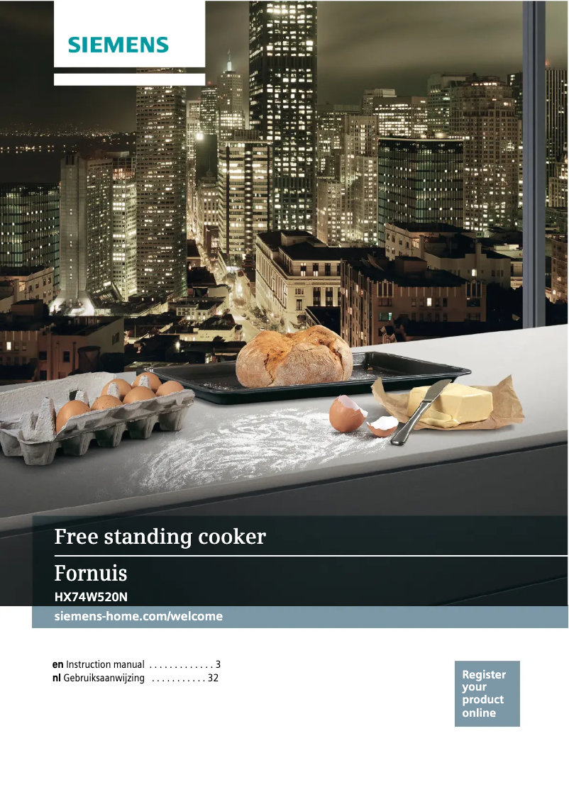 Image de la première page du manuel de l'appareil HX74W520N