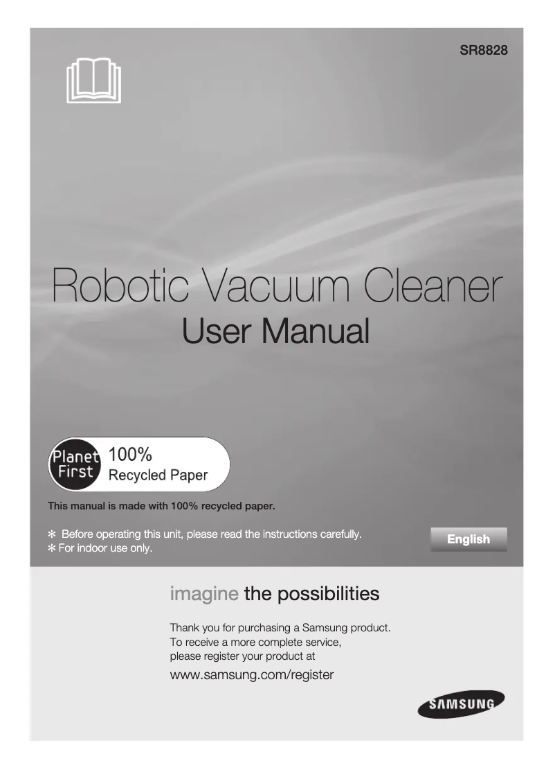 Image de la première page du manuel de l'appareil SR8828