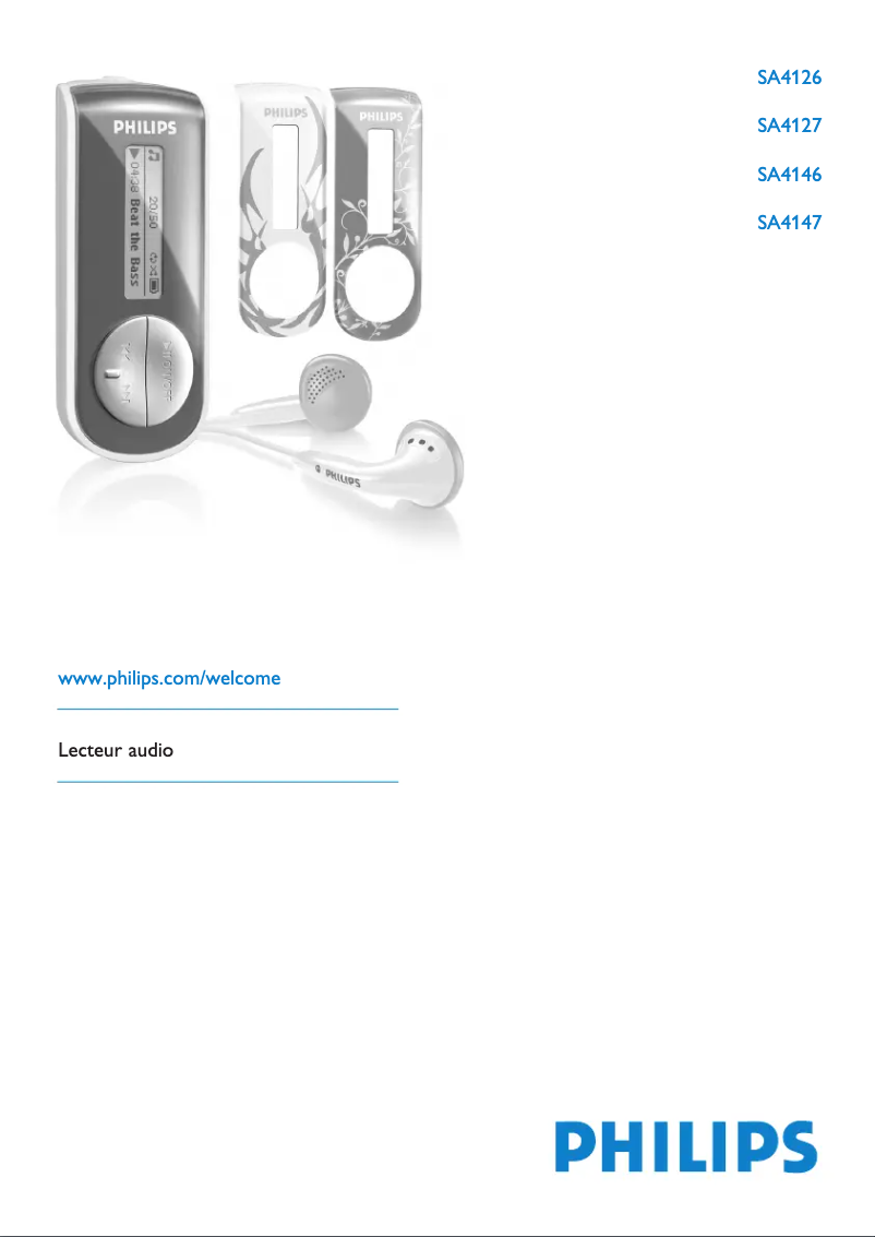 Page n°1 - Manuel utilisateur Philips GoGear SA4127
