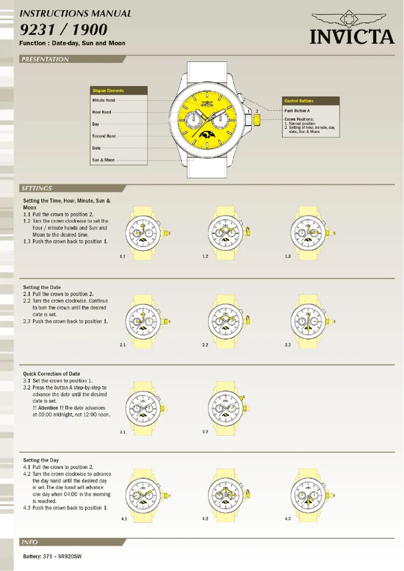 Image de la première page du manuel de l'appareil Pro Diver 10602