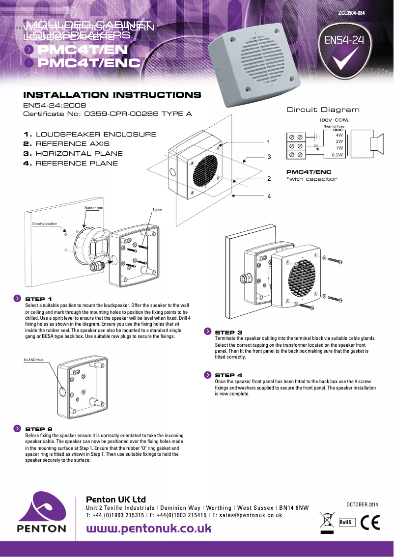 Página 1 del manual Manual de usuario Penton PMC4T/ENC