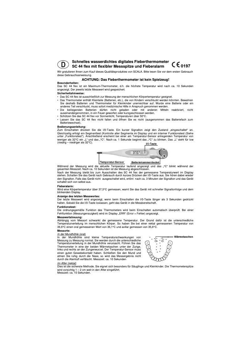 Image de la première page du manuel de l'appareil SC 44