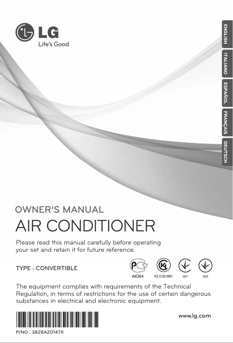 Page 1 of the manual User Manual LG AVNH126ELAC