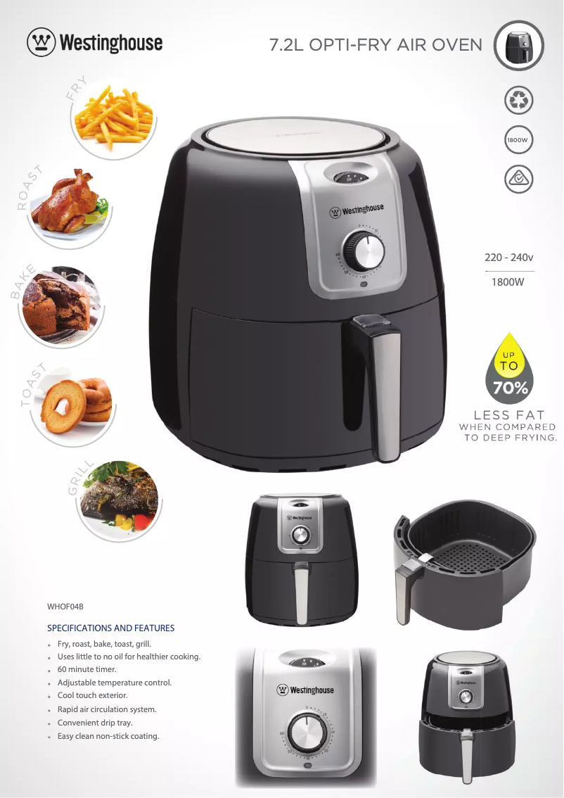 Image de la première page du manuel de l'appareil WHOF04B