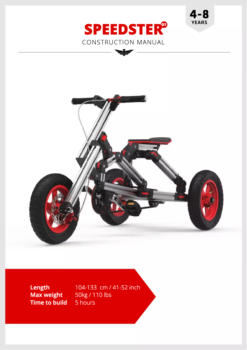 Page n°1 - Manuel utilisateur Infento Master Creator Kit Speedster