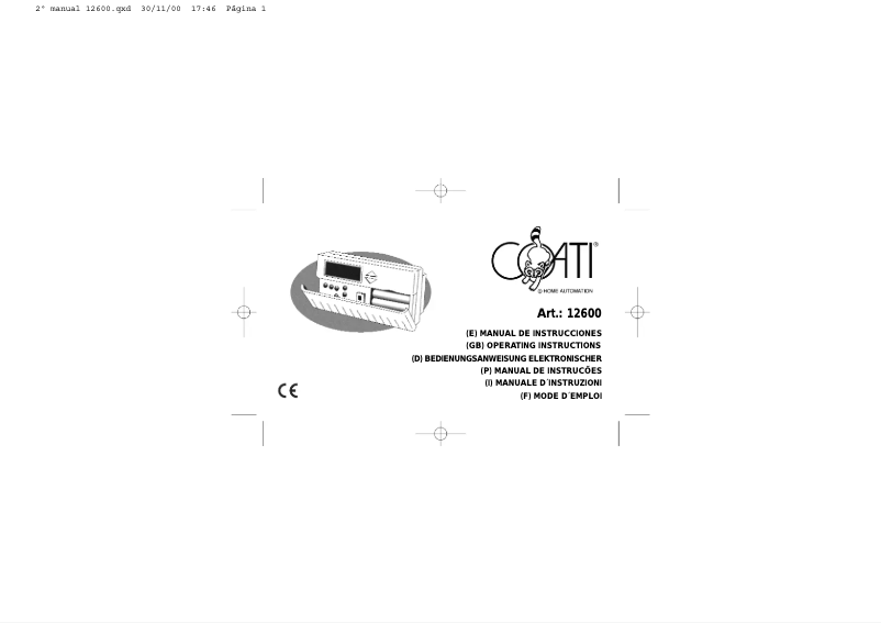 Image de la première page du manuel de l'appareil 12600