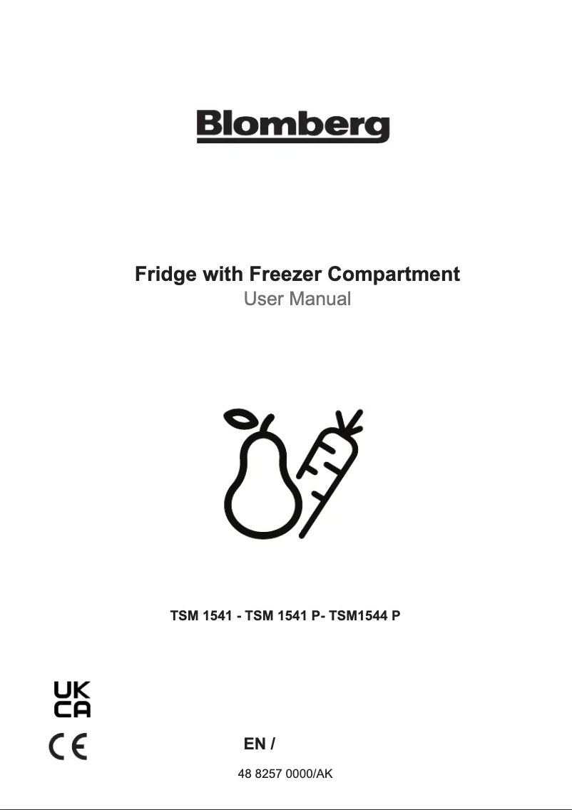Page 1 de la notice Mode d'emploi Blomberg TSM1544P