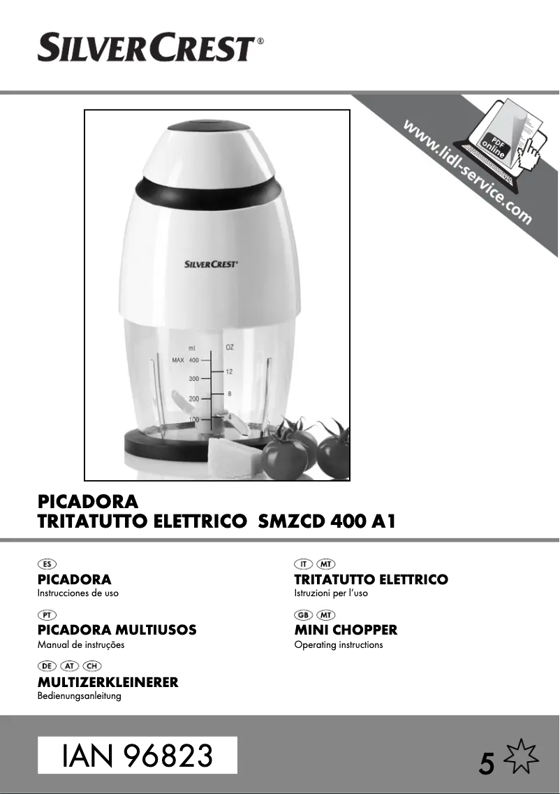 Page 1 de la notice Manuel utilisateur SilverCrest SMZCD 400 A1