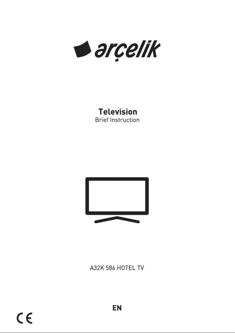 Image de la première page du manuel de l'appareil A32K 586 HOTEL TV